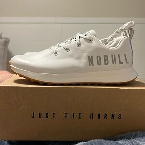 No Bull White leather golf shoes